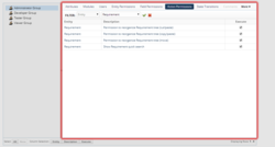 Set Action and Access Permissions